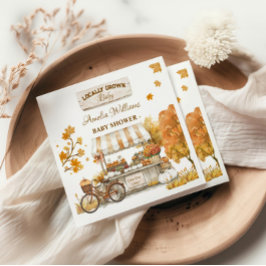 Lokal angelegter Baby Herbst-Bauer-Markt Serviette