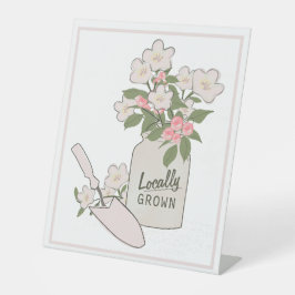 Lokal angelegter Markt für Bauern Sockelschild