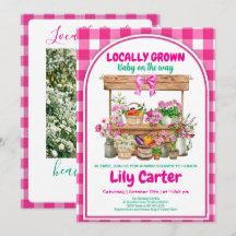 Lokal aufgezogenes Mädchen Baby Shower, Rosa Coque
