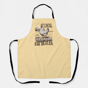 Lokal Eierhändler Lustiger Retro-Osterbauernhof Hu Schürze