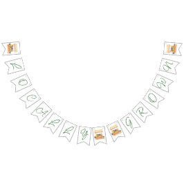 Lokal erbaut, Bauern Blume Market Babydusche Wimpelkette