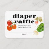 Lokal erbaut | Beilage für Windeln | Veggies Begleitkarte (Vorderseite)