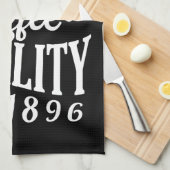 Lokal gebraut | Premium-Qualität Kaffee Geschirrtuch (Viertel Falte)