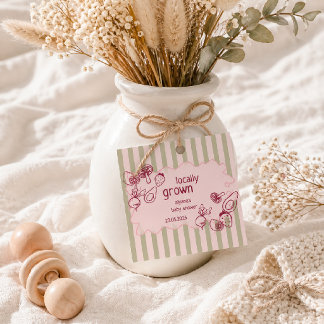 Lokal Geernteter Bauernmarkt Rosa Geschenkanhänger