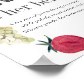 Lokal gewachsene Baby-Bauern Market wie Big Bly Poster (Ecke)