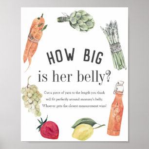 Lokal gewachsene Baby-Bauern Market wie Big Bly Poster