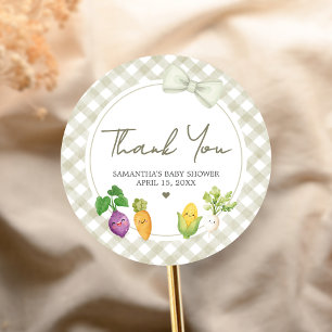 Lokal gewachsene Babyparty Runder Aufkleber