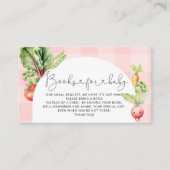 Lokal gewachsene Babypink-Bücher für Babytickets Begleitkarte (Vorderseite)