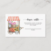 Lokal gewachsene Blume - Verlosungskarte Begleitkarte (Vorderseite)