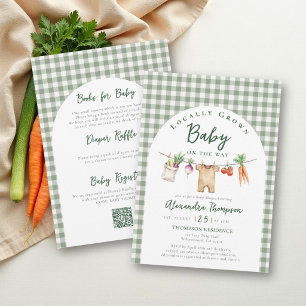 Lokal gewachsene Kleider-Farm-Sage-All-QR-Baby-Par Einladung