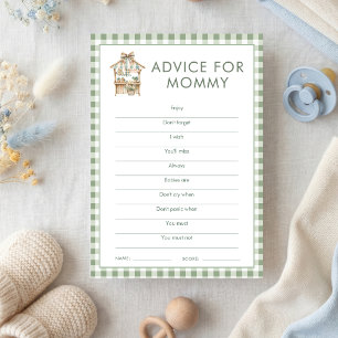 Lokal gewachsene Ratschläge für Mama Baby Shower S Einladung