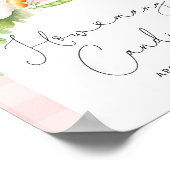 Lokal gewachsenes Pink Girl Baby wie viele Bonbons Poster (Ecke)