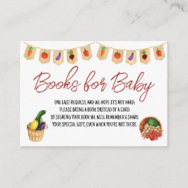 Lokal gezüchtet, Bauernmarkt, Bücher für Baby Begleitkarte