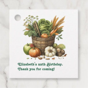 Lokal gezüchtet - Farm Fresh Birthday Party Geschenkanhänger