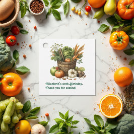 Lokal gezüchtet - Farm Fresh Birthday Party Geschenkanhänger