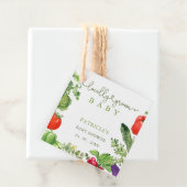 Lokal gezüchtete Baby Bauern Market Baby Shower Geschenkanhänger (Beispiel)