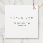 Lokal gezüchtete Baby Bauern Market Baby Shower Geschenkanhänger (Rückseite)