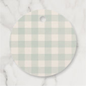 Lokal gezüchtete Baby Bauern Market Baby Shower Geschenkanhänger (Rückseite)