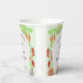 Lokal gezüchtete Baby Bauern Market Baby Shower Pappbecher (Links)