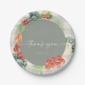 Lokal gezüchtete Baby Bauern Market Baby Shower Pappteller (Vorderseite)