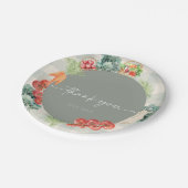 Lokal gezüchtete Baby Bauern Market Baby Shower Pappteller (Schrägansicht)