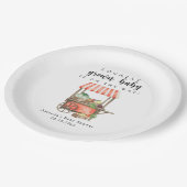 Lokal gezüchtete Baby-Bauern Markt Kinderspielshei Pappteller (Schrägansicht)