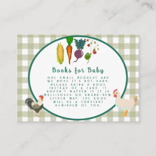 Lokal gezüchtete Baby-Duschbücher für Baby Begleitkarte