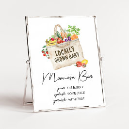 Lokal gezüchtete Baby Shower Mama Osa Bar SIgn Poster