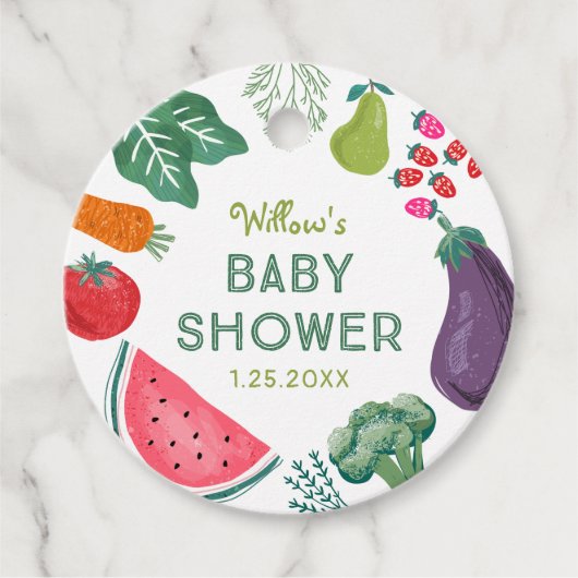 Lokal gezüchtete Babydusche-Liebesmarken Geschenkanhänger (Vorderseite)