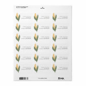 Lokal gezüchtete Bauer - Markenzeichen Adressaufkleber (Vorne)