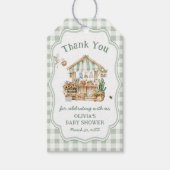 Lokal gezüchtete Bauern Market Baby Dusche Vielen Geschenkanhänger (Vorderseite)