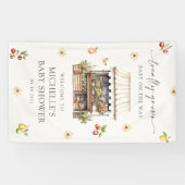 Lokal gezüchtete Bauern Market Baby Dusche Willkom Banner (Horizontal)