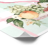 Lokal gezüchtete Bauern Market Baby Dusche Willkom Poster (Ecke)