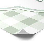 Lokal gezüchtete Bauern Market Baby Dusche Willkom Poster (Ecke)