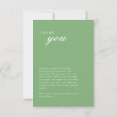 Lokal gezüchtete Bauern Market Baby Shower Dankeskarte (Rückseite)