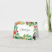 Lokal gezüchtete Bauern Market Baby Shower Dankeskarte (Vorderseite)