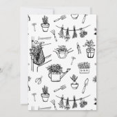 Lokal gezüchtete Bauern Market Baby Shower Einladung (Rückseite)