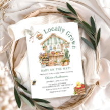 Lokal gezüchtete Bauern Market Baby Shower