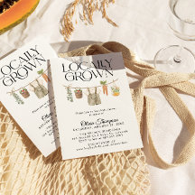 Lokal gezüchtete Bauern Market Baby Shower