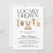 Lokal gezüchtete Bauern Market Baby Shower Einladung (Vorderseite)