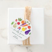 Lokal gezüchtete Bauern Market Baby Shower Geschenkanhänger (Beispiel)