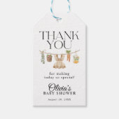 Lokal gezüchtete Bauern Market Baby Shower Geschenkanhänger (Vorderseite)