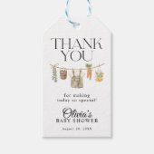 Lokal gezüchtete Bauern Market Baby Shower Geschenkanhänger (Vorderseite)