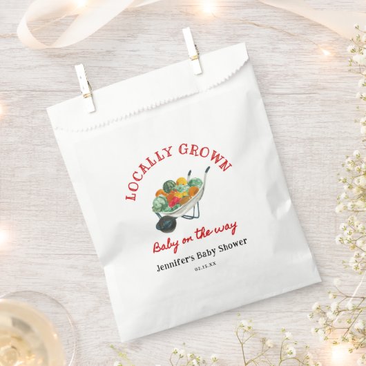Lokal gezüchtete Bauern Market Baby Shower Geschenktütchen (Ausgeschnitten)