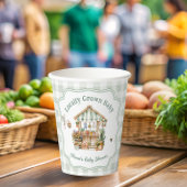 Lokal gezüchtete Bauern Market Baby Shower Pappbecher