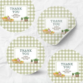 Lokal gezüchtete Bauern Market Baby Shower Runder Aufkleber