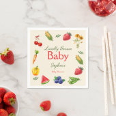 Lokal gezüchtete Bauern Market Baby Shower Serviette (Beispiel)