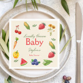Lokal gezüchtete Bauern Market Baby Shower Serviette