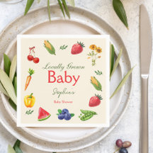 Lokal gezüchtete Bauern Market Baby Shower