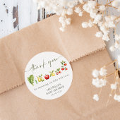 Lokal gezüchtete Bauern Markt Baby Dusche Gefallen Runder Aufkleber